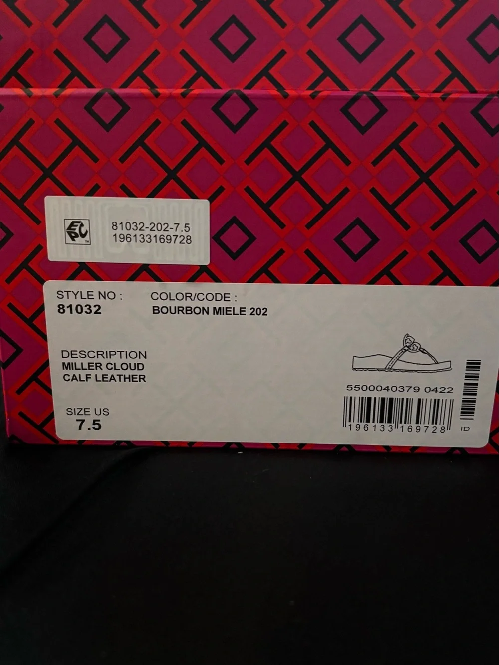 Tory Burch Brown Logo Cutout Leather Slide Sandals